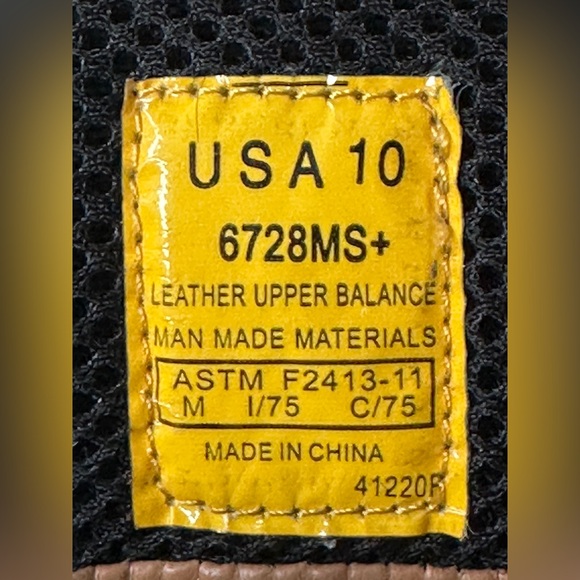 MEN'S CACTUS BLACK STEEL TOE OIL & SLIP RESISTANT WORK BOOT SIZE 10 - Picture 15 of 15